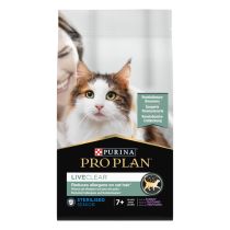Pro Plan LiveClear Sterilised Adult 7+ Hindili mama ambalajı