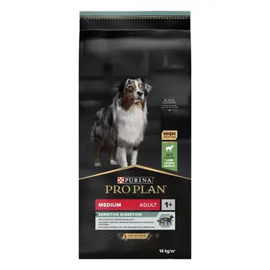 PRO PLAN® Medium Sensitive Digestion Kuru Köpek Maması, Zengin Kuzu Eti İçeriği