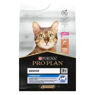 PRO PLAN® LONGEVIS Adult 7+ Kuru Kedi Maması, Zengin Somon İçeriği