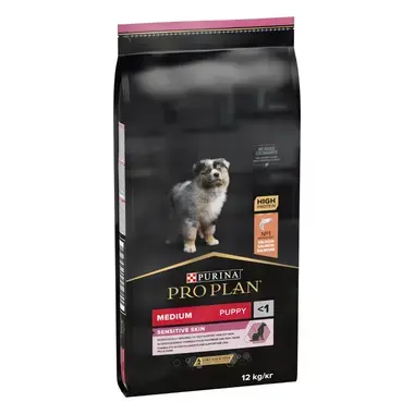 PRO PLAN® Medium Puppy Sensitive Skin Kuru Yavru Köpek Maması, Zengin Somon İçeriği