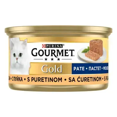 GOURMET® Gold Kıyılmış Hindili Yaş Kedi Maması