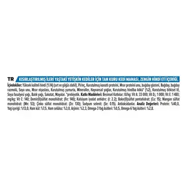 PRO PLAN® STERILISED Adult 7+ Kuru Kedi Maması, Zengin Hindi Eti İçeriği