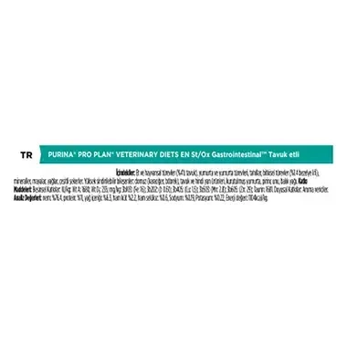 PURINA® PRO PLAN® VETERINARY DIETS Feline EN St/Ox Gastrointestinal (Tavuklu)