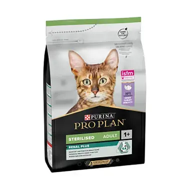 PRO PLAN® Sterilised® Kısırlaştırılmış Yetişkin Kediler için, Zengin Hindi Eti İçeriği