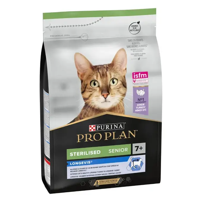 Pro Plan Sterilised Senior 7+ Hindi Etli Kısırlaştırılmış Yaşlı Kedi Maması 3 Kg Pro Plan Sterilised Senior 7+ Hindi Etli Kısırlaştırılmış Yaşlı Kedi Maması 3 Kg